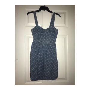 Polka Dot Denim Dress